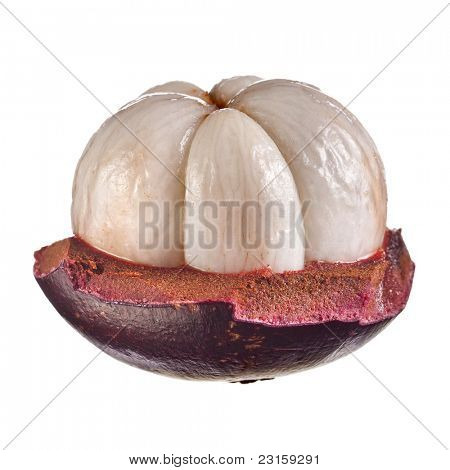 frischen Mangostan-Frucht isoliert