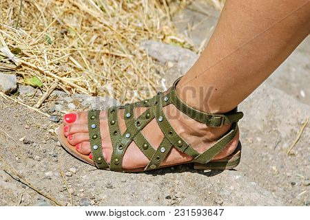 Foot In Sandals.