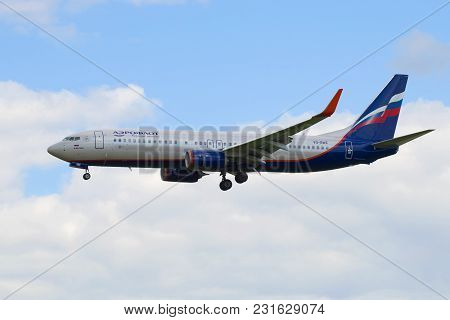 Saint Petersburg, Russia - May 17, 2016: Boeing 737-8lj 