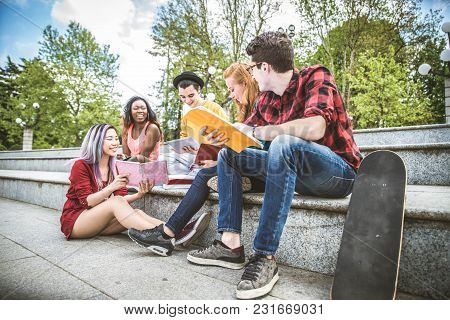 Young Students Outdoors