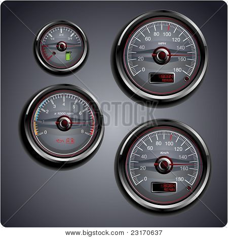 Illustrato auto calibri
