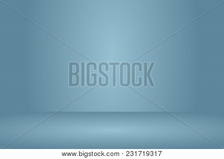 Vector :empty Navy Blue Studio Room Background , Template Mock Up For Display Of Product, Business B