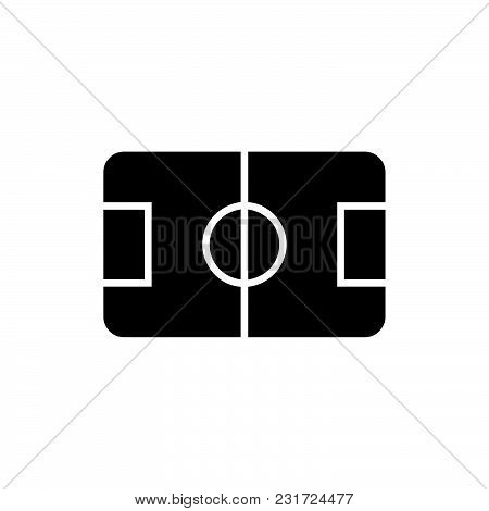 Soccer Field Icon Isolated On White Background. Soccer Field Icon Modern Symbol For Graphic And Web 