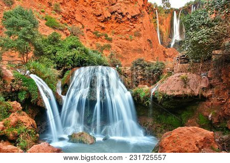 Ouzoud Falls Near The Grand Atlas Village Of Tanaghmeilt Morocco
