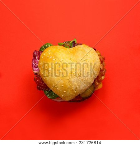 Heart Shaped Hamburger