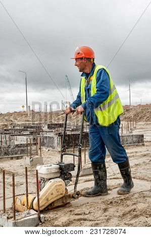 Tobolsk, Russia - July 15. 2016: Sibur Company. Construction Of Plant On Processing Of Hydrocarbonic