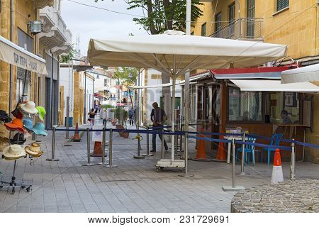 26 Of May 2016. Cyprus. Nicosia - The Divided  Capital.  Street Ledra: Green Zone - Pedestrian Cross