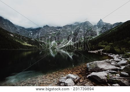 Morskie Oko Lake In Tatra Mountains In Poland