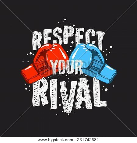 Typography Motivational Slogan Quote  Boxing Tee Print  Design  For T Shirt Printing Vector Graphic