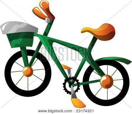 Vélo de dessin animé