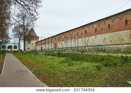 Protective Brick Wall Of The Kremlin