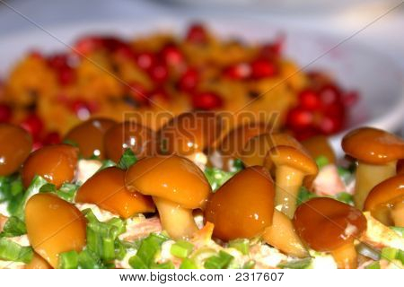 Ensalada de champiñones