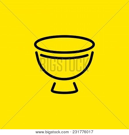 Line Icon Of Eggcup. Utensil, Crockery, Dishware. Kitchenware Concept. Can Be Used For Topics Like B
