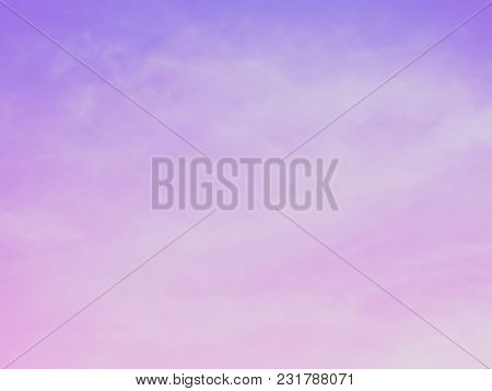 Abstract Color Pastel Background, Soft Sky With Cloud Background Pastel Color Purple And Pink Gradie