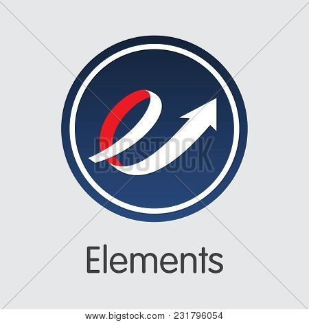 Blockchain Cryptocurrency Elements. Net Banking And Elm Mining Vector Concept. Virtual Currency Mini