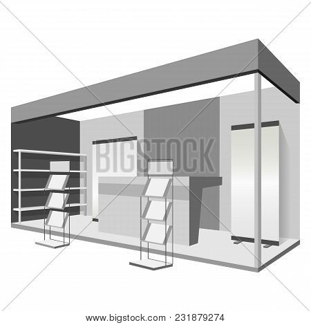 Reseption Mockup. Realistic Illustration Of Reseption Vector Mockup For Web