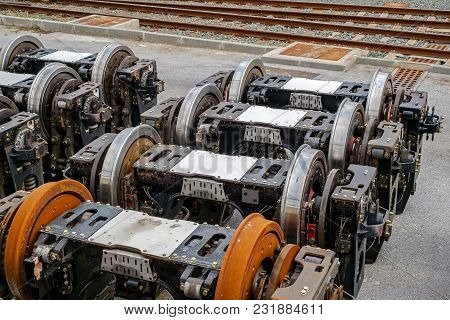 Train Bogies Spare Part, Close Up View