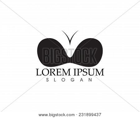 Set Of Different Push Up Bras Isolated Over