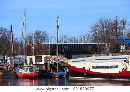 Museumswerft (historic Dockyard), Listed As Monument In Greifswald, Germany
