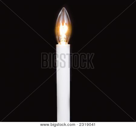 Lit Candle Bulb