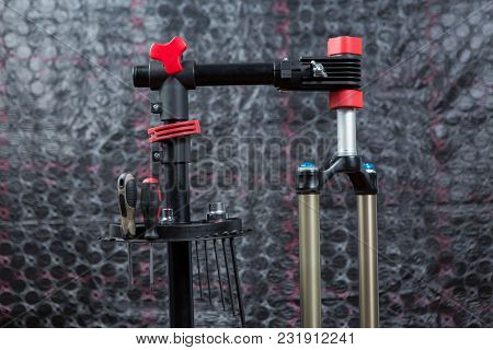 Bicycle Parts On The Table, Beautiful Bicycle Texture