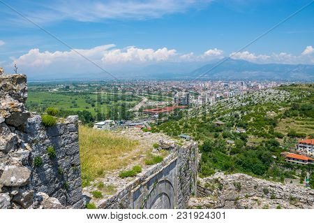 Scenic Views From The Walls Of The Medieval Fortress Of Rozafa.
