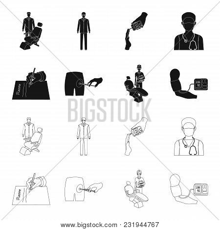 Intramuscular Injection, Prescription, Dentist, Blood Pressure Measurement. Medicineset Collection I
