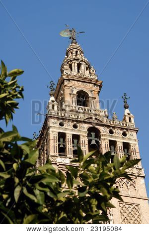 La Giralda-tårnet i Sevilla, Spanien