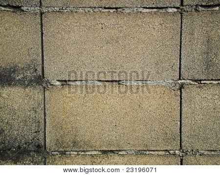 Jede Betonblock-Wand