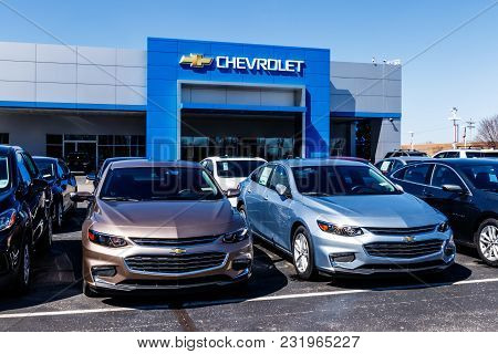Noblesville - Circa March 2018: Chevrolet Automobile Dealership. Chevy Is A Division Of General Moto