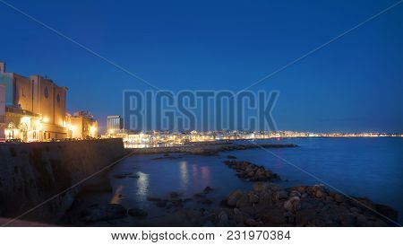 Beautiful View Of  Gallipoli See At Evening