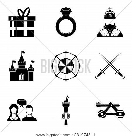 Fondness Icons Set. Simple Set Of 9 Fondness Vector Icons For Web Isolated On White Background