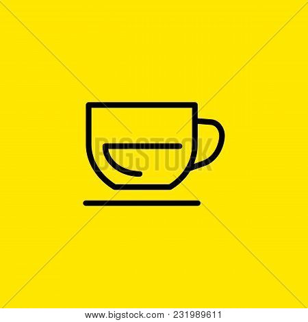 Icon Of Tea Cup. Mug, Aromatic Beverage, Thirsty. Refreshment Concept. Can Be Used For Topics Like D