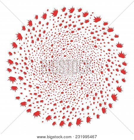 Boom Explosion Cycle Exploding Globula. Element Cycle Organized From Scattered Boom Explosion Symbol