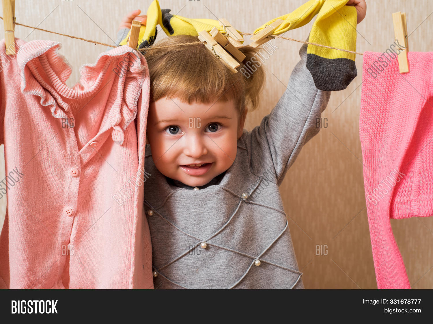Funny Girl Clothespin Image & Photo (Free Trial) Bigstock
