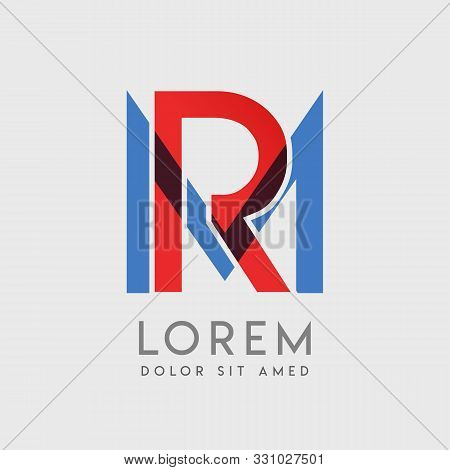 Rm Logo Letters With Blue And Red Gradation