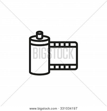 Film Line Icon. Footage, Stock, Strip. Movies Concept. Vector Illustration Can Be Used For Topics Li