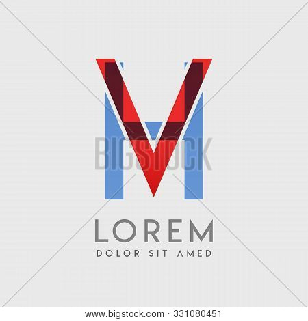 Vh Logo Letters With Blue And Red Gradation