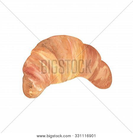 Traditional French Breakfast Bun Made Of Puff Paste, Symbol Of France And Paris In Particular, Fresh