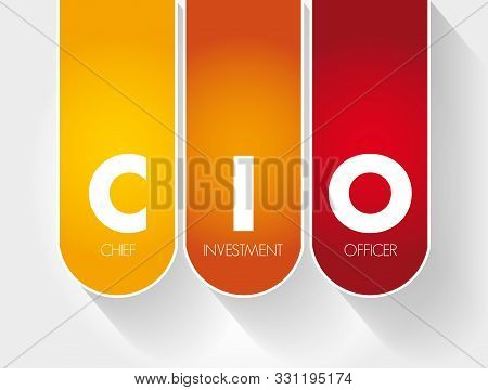 Cio - Chief Investment Officer Acronym, Business Concept Background