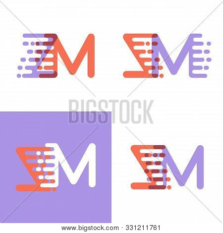 Zm Letters Logo With Accent Speed Orange And Lavender