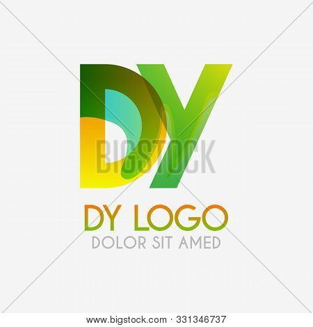The Dy Logo With Striking Colors And Gradations, Modern And Simple For Industrial, Retail, Business,