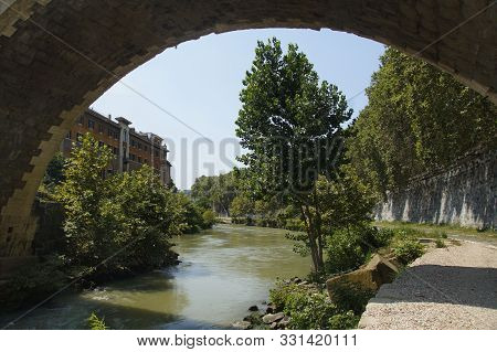 Photo Of River Tiber Under Ponte Fabricio Bridge
