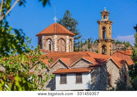 Machairas Monastery in Cyprus - travel architecture background