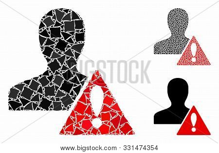 User Risk Management Composition Of Joggly Pieces In Different Sizes And Shades, Based On User Risk 