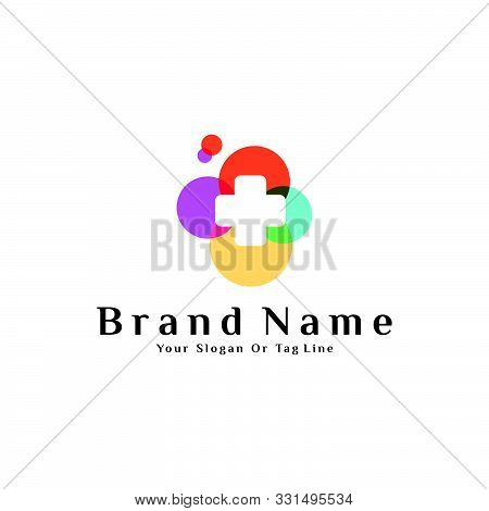 Plus Vector Template Design With Full Color Style