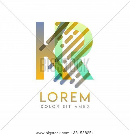 Kr Logo With The Theme Of Galaxy Speed And Style That Is Suitable For Creative And Business Industri