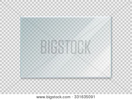 Glass Windowisolated On White Background. Vector Illustration.