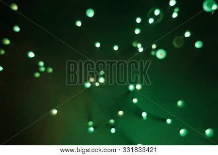New Year And Christmas Color Illumination.