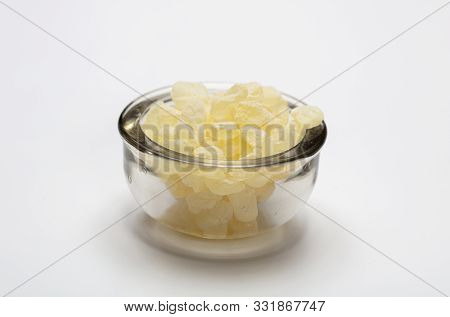 Chios Mastic Tears Isolated On White Background